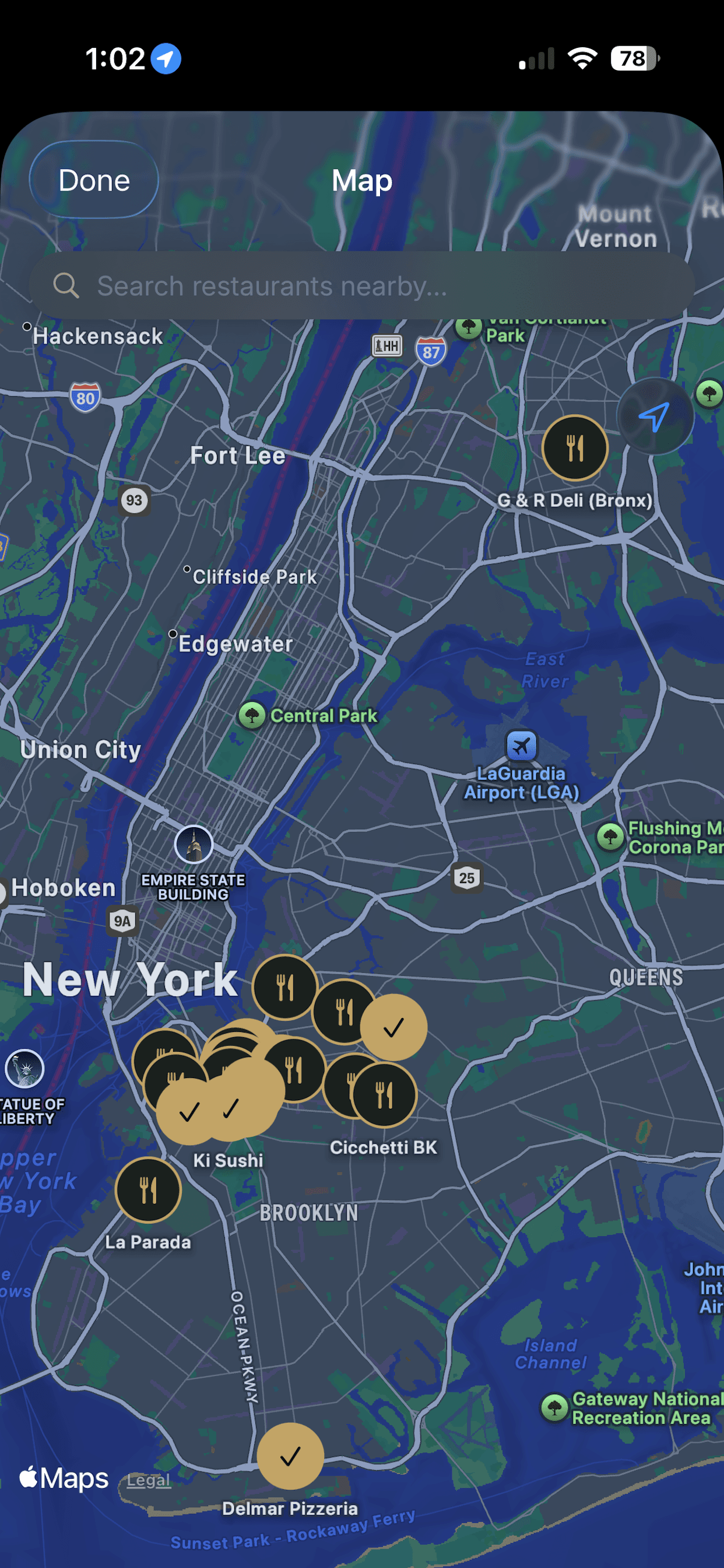 Map view